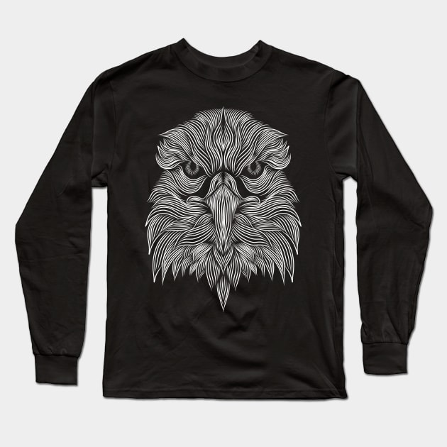 eagle silhouette Long Sleeve T-Shirt by mantaplaaa